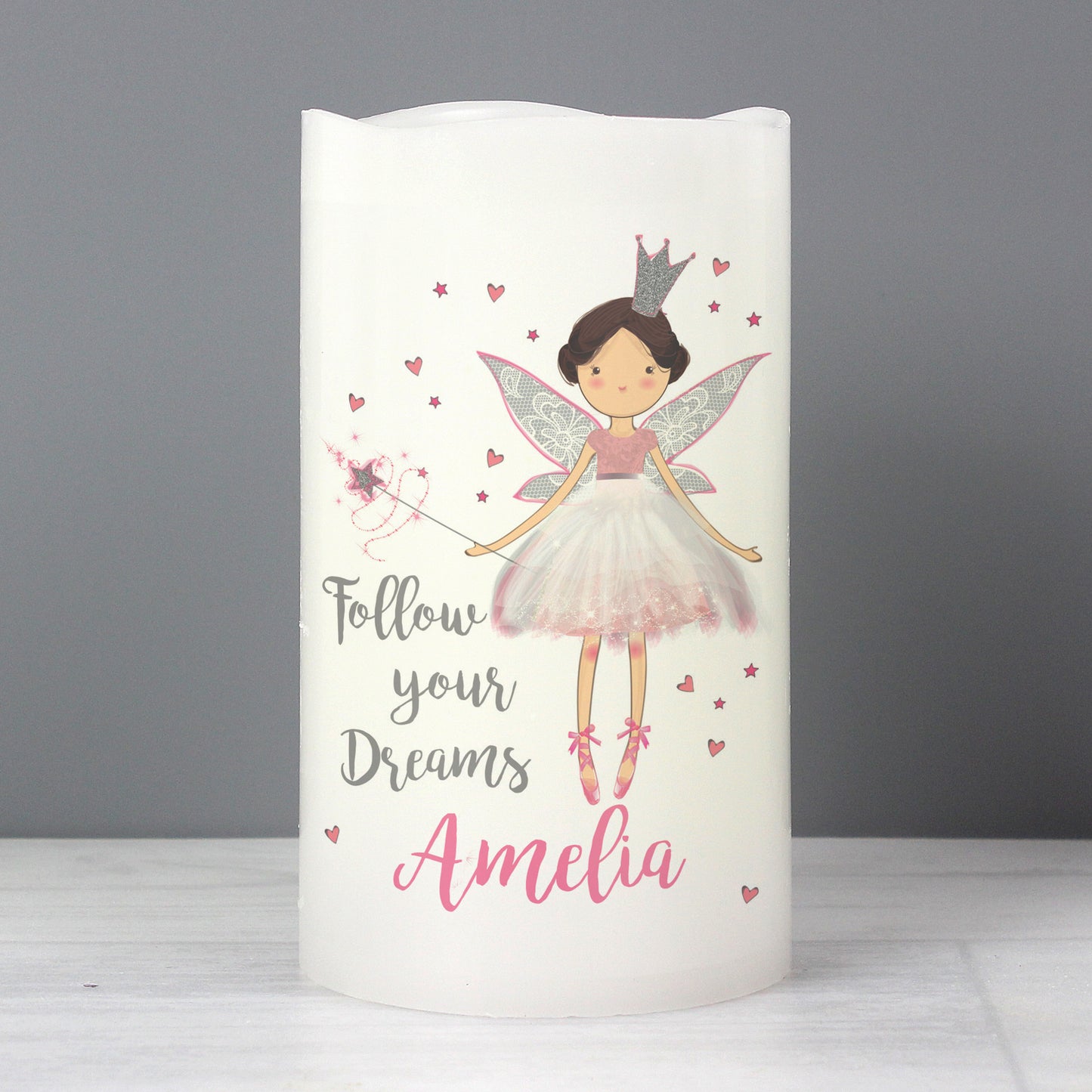 Personalised Fairy Princess Night Light LED Candle