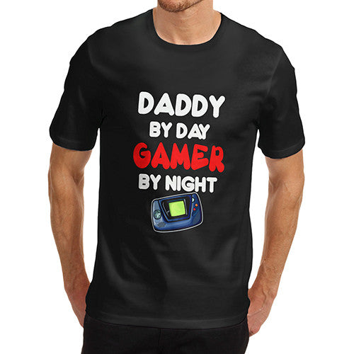 Mens Daddy By Day Gamer By Night T-Shirt