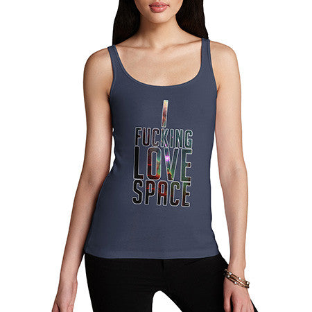 Women's I Love Space Tank Top