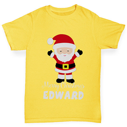 Santa Personalised Girl's T-Shirt