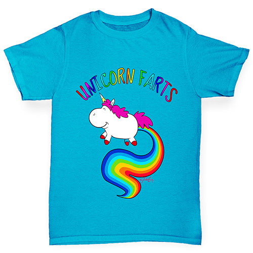 Rainbow Unicorn Farts Uni-Farts Girl's T-Shirt