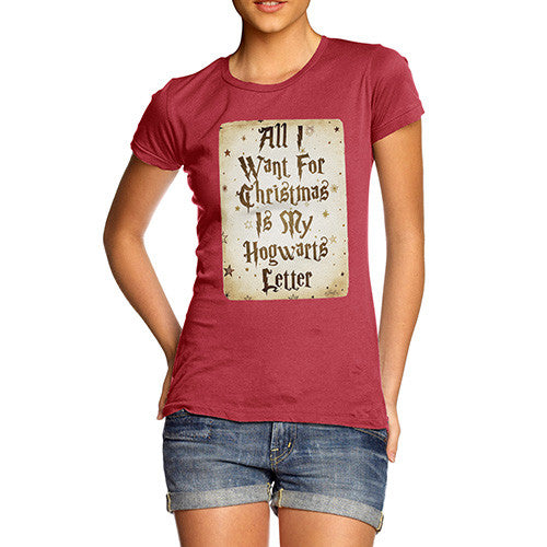 All I Want For Christmas Is My Hogwarts Letter Women's T-Shirt