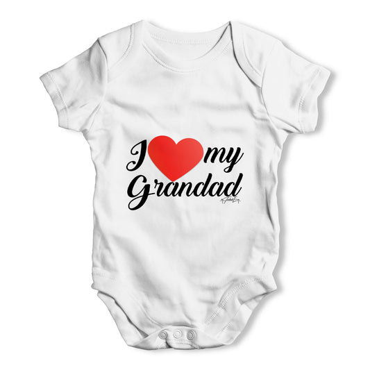 I Love My Grandad Baby Grow Bodysuit