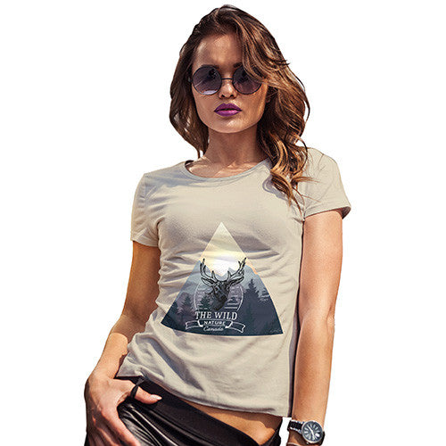 Deer Wild Nature Triangle Women's T-Shirt
