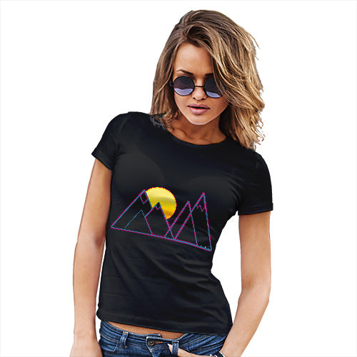 Triangle Mountain Sunset Women's T-Shirt