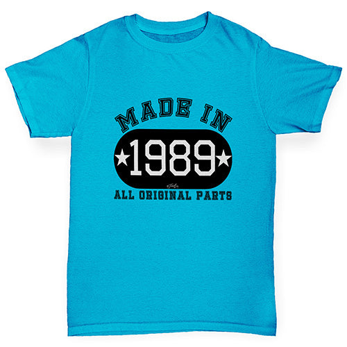 Personalised All Original Parts Boy's T-Shirt