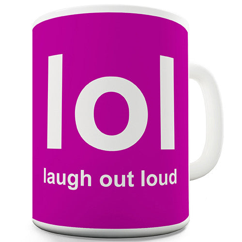 Text Speak LOL Novelty Mug