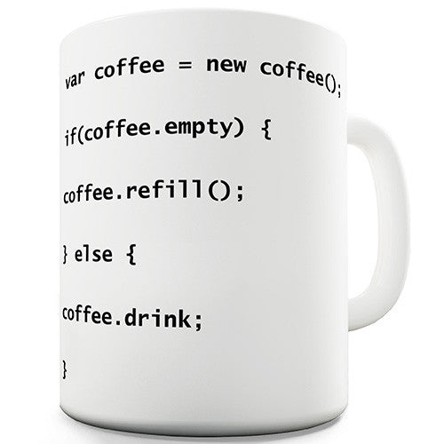 Programmers Coffee Code Novelty Mug