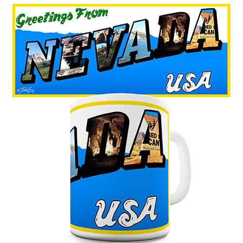 Greetings From Nevada Novelty Mug