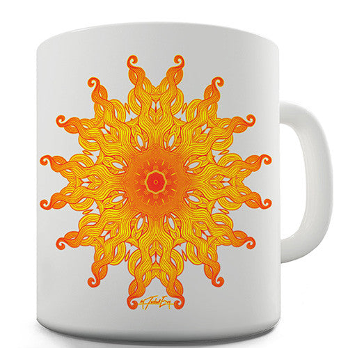 Decorative Patterned Sun Novelty Mug