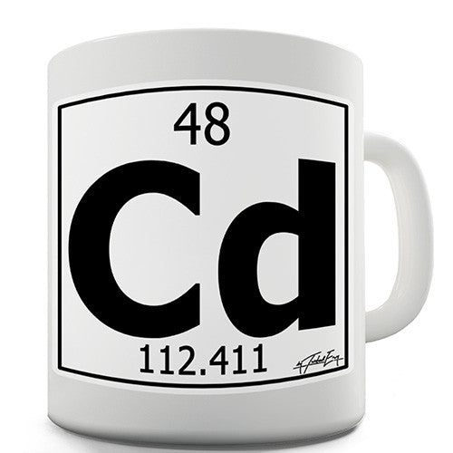 Periodic Table Of Elements Cd Cadmium Novelty Mug