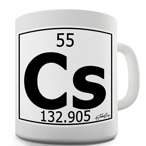 Periodic Table Of Elements Cs Cesium Novelty Mug