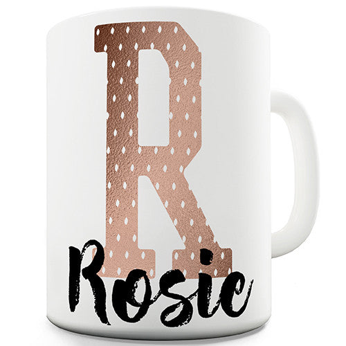Name And Monogram R Personalised Mug