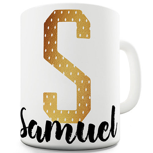 Name And Monogram S Personalised Mug