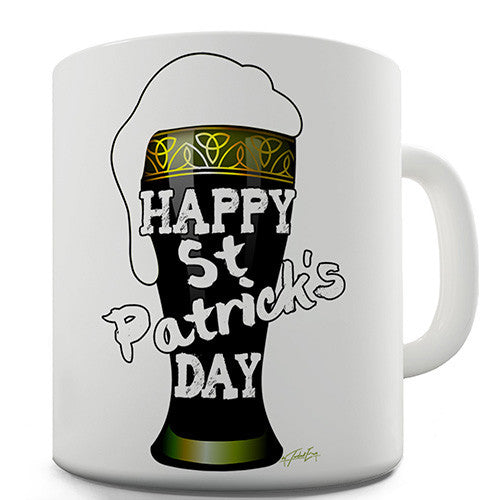 Happy St Patrick's Day Beer Ceramic Mug