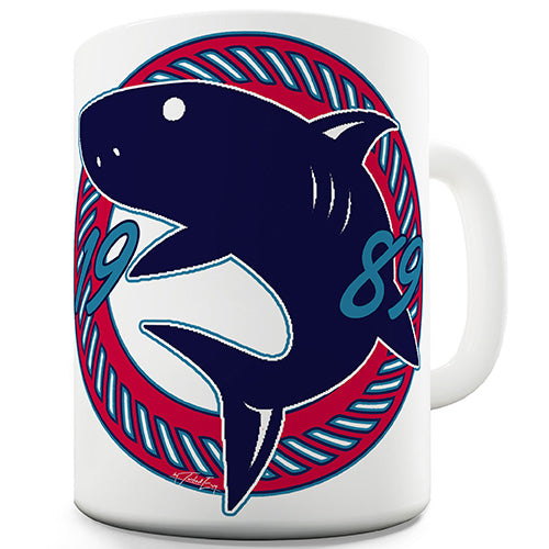 Personalised Nautical Shark Ceramic Mug