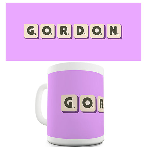 Personalised Board Game Name Purple Ceramic Mug