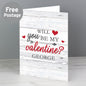 Personalised Be My Valentine Card