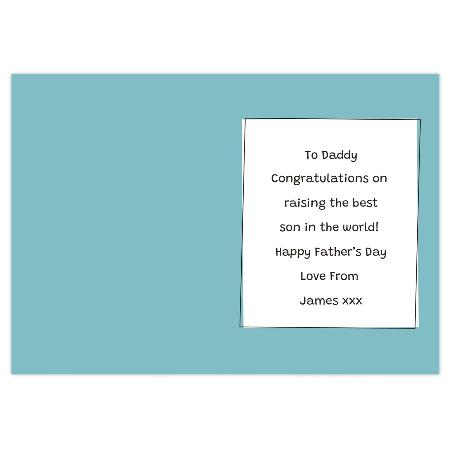 Personalised Well Done Dad... Card