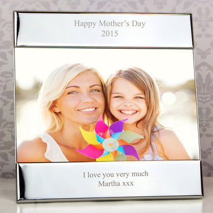 Personalised Silver 6x4 Photo Frame