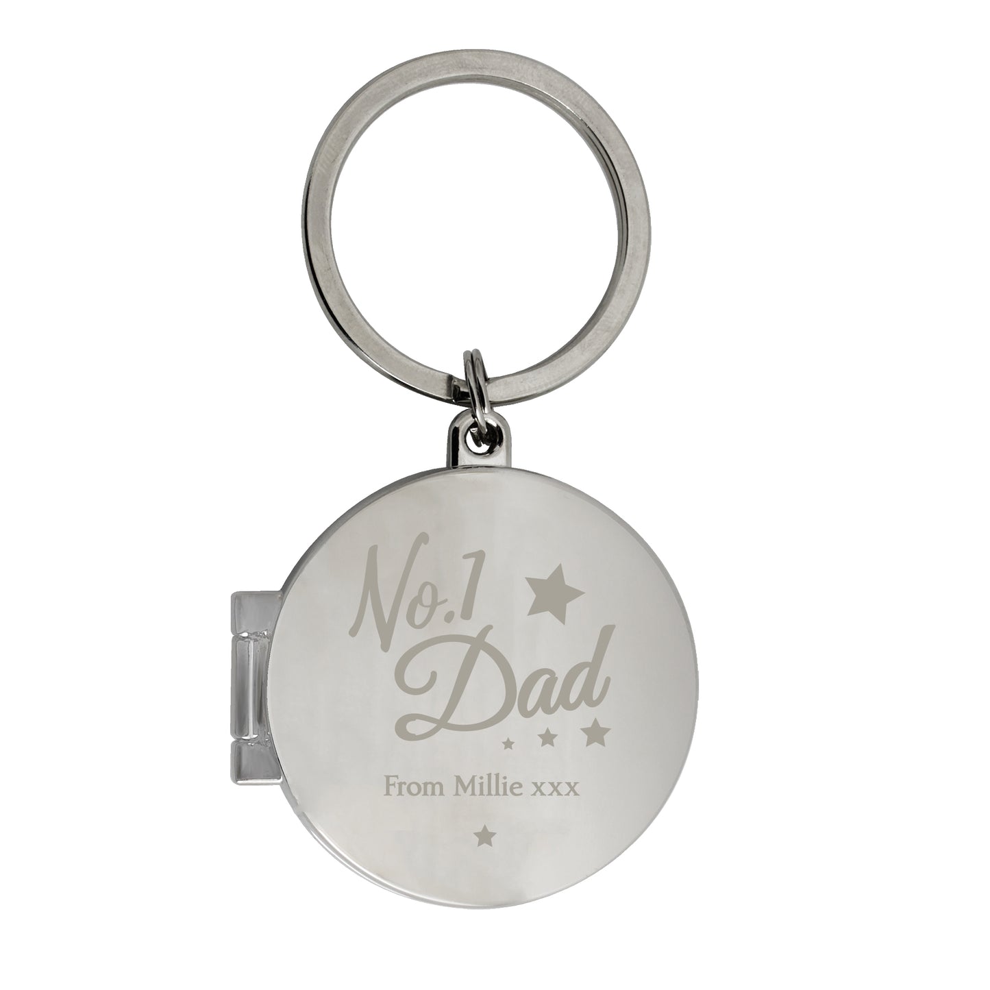 Personalised No.1 Dad Photo Keyring
