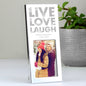 Personalised Small Live Love Laugh 2x3 Silver Photo Frame