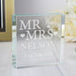 Personalised Mr & Mrs Crystal Token