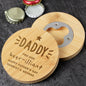 Personalised Star Bamboo Bottle Opener Coaster