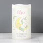 Personalised Baby Unicorn Nightlight LED Candle