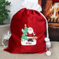 Personalised Santa Luxury Pom Pom Red Sack