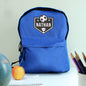 Personalised Football Blue Backpack
