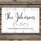 Personalised Rustic Metal Sign