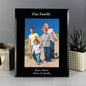 Personalised 5x7 Black Glass Photo Frame