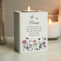 Personalised Wild Flowers Tealight Holder