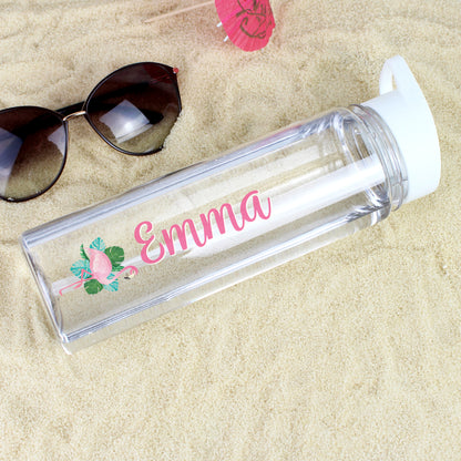 Personalised Flamingo Water Bottle