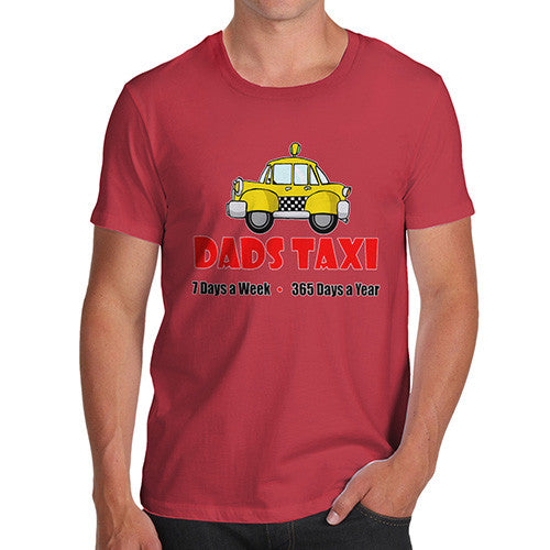 Mens Dads Taxi Funny T-Shirt