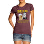 Women's Beer Helping Ugly People Funny T-Shirt
