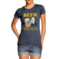 Women's Beer Helping Ugly People Funny T-Shirt