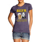 Women's Beer Helping Ugly People Funny T-Shirt