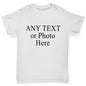 funny t shirts for girls Personalised Design Your Own Wording Photo Girl's T-Shirt Age 12-14 White