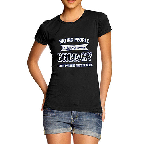 Women's Hating People Funny T-Shirt