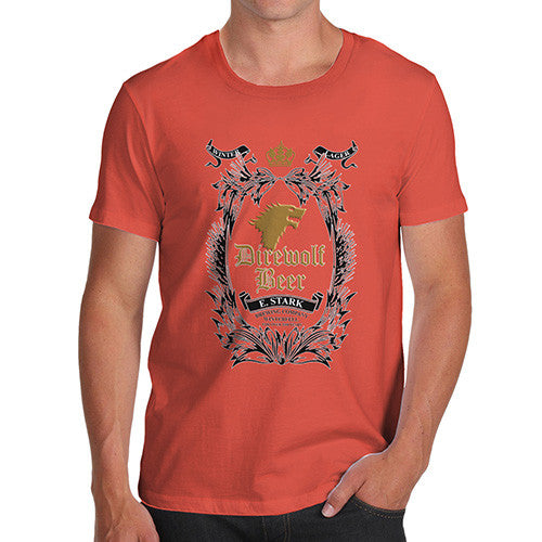 Men's Dire Wolf Beer Cotton T-Shirt