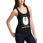 Womens Poke Me I Dare You Funny Penguin Tank Top