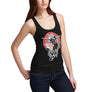 Womens Distress Japanese Art Print Tank Top