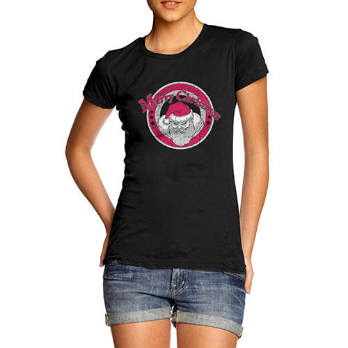 Womens Grumpy Santa Christmas T-Shirt