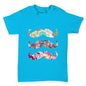 Floral Moustache Baby Toddler T-Shirt