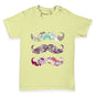 Floral Moustache Baby Toddler T-Shirt