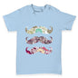 Floral Moustache Baby Toddler T-Shirt