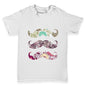 Floral Moustache Baby Toddler T-Shirt