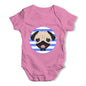 Cute Pug Dog Baby Grow Bodysuit
